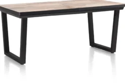 Avalox, uitschuiftafel 160 (+ 50) x 98 cm - kleur driftwood - V poot
