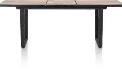 Avalox, uitschuiftafel 160 (+ 50) x 98 cm - kleur driftwood - V poot