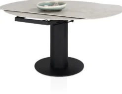 Avellino, uitschuiftafel rond 90 (+ 2 x 30 cm) x 150 cm