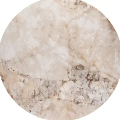 Avelli, salontafel rond 90 cm - steelbrown + keramiek blad