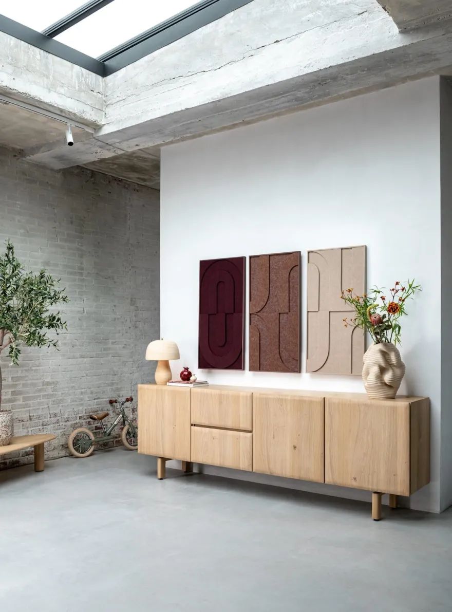 Azulo, dressoir 240 cm - 3-deuren + 2-laden