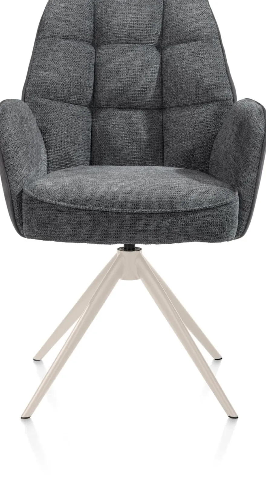 Bell, armstoel - creme frame - draaibaar - pocket - combi Calabria/Vada - Antraciet