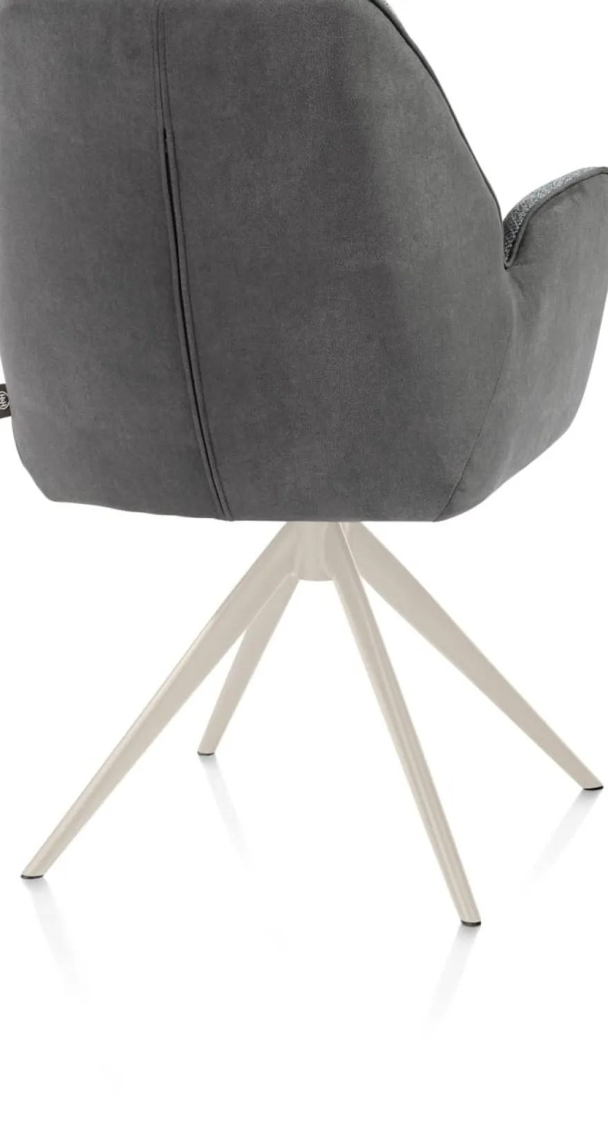 Bell, armstoel - creme frame - draaibaar - pocket - combi Calabria/Vada - Antraciet