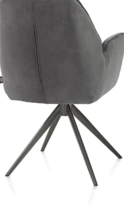 Bell, armstoel - grafiet frame - draaibaar - pocket - combi Calabria/Vada - Antraciet