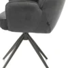Bell, armstoel - grafiet frame - draaibaar - relax - pocket - stof Calabria - Antraciet