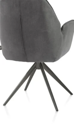 Bell, armstoel - grafiet frame - draaibaar - relax - pocket - stof Calabria - Antraciet