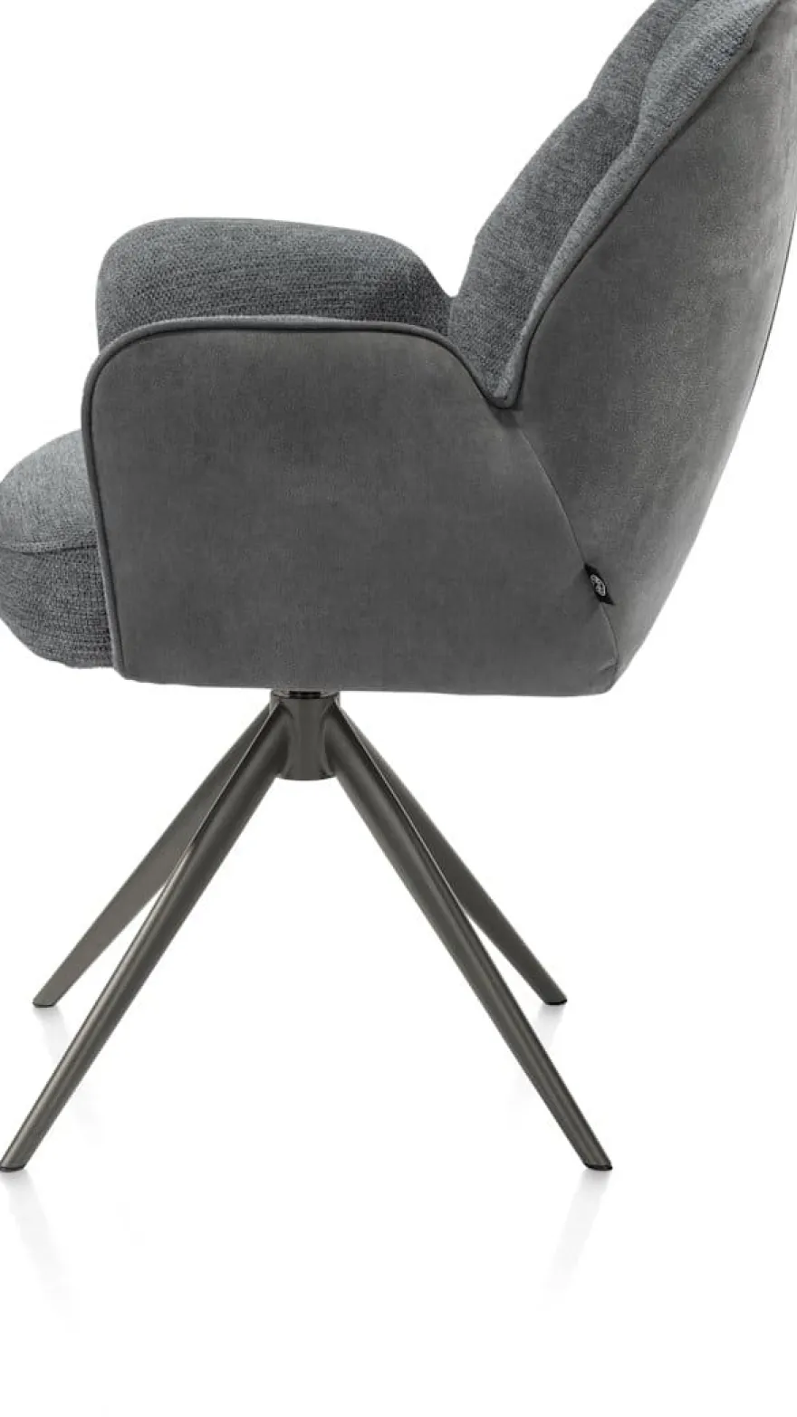 Bell, armstoel - grafiet frame - draaibaar - relax - pocket - combi Calabria/Vada - Antraciet