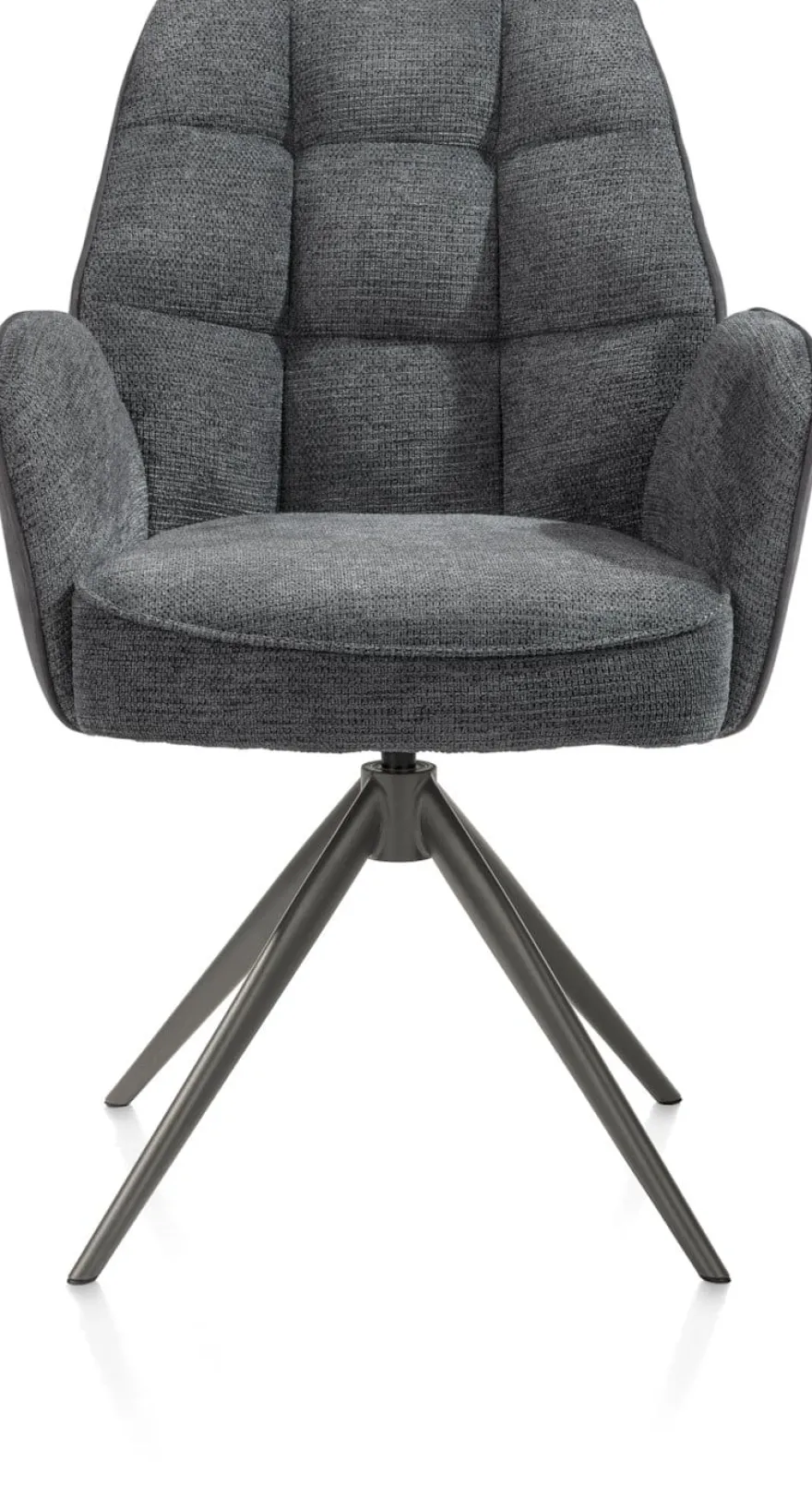 Bell, armstoel - grafiet frame - draaibaar - relax - pocket - combi Calabria/Vada - Antraciet