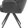 Bell, armstoel - grafiet frame - pocket - stof Calabria - Antraciet
