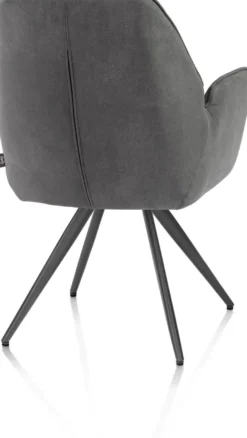 Bell, armstoel - grafiet frame - pocket - stof Calabria - Antraciet
