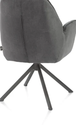 Bell, armstoel - grafiet frame recht - draaibaar - pocket - combi Calabria/Vada - Antraciet