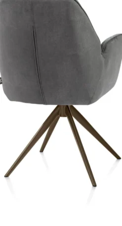 Bell, armstoel - steelbrown frame - draaibaar - pocket - combi Calabria/Vada - Antraciet