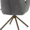Bell, armstoel - steelbrown frame recht - draaibaar - pocket - stof Calabria - Antraciet