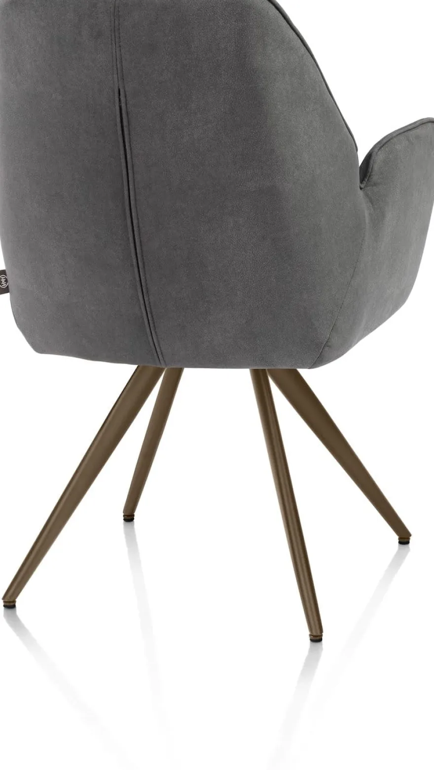 Bell, armstoel - steelbrown frame - pocket - stof Calabria - Antraciet