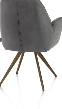 Bell, armstoel - steelbrown frame - pocket - combi Calabria/Vada - Antraciet