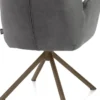 Bell, armstoel - steelbrown frame recht - draaibaar - pocket - combi Calabria/Vada - Antraciet