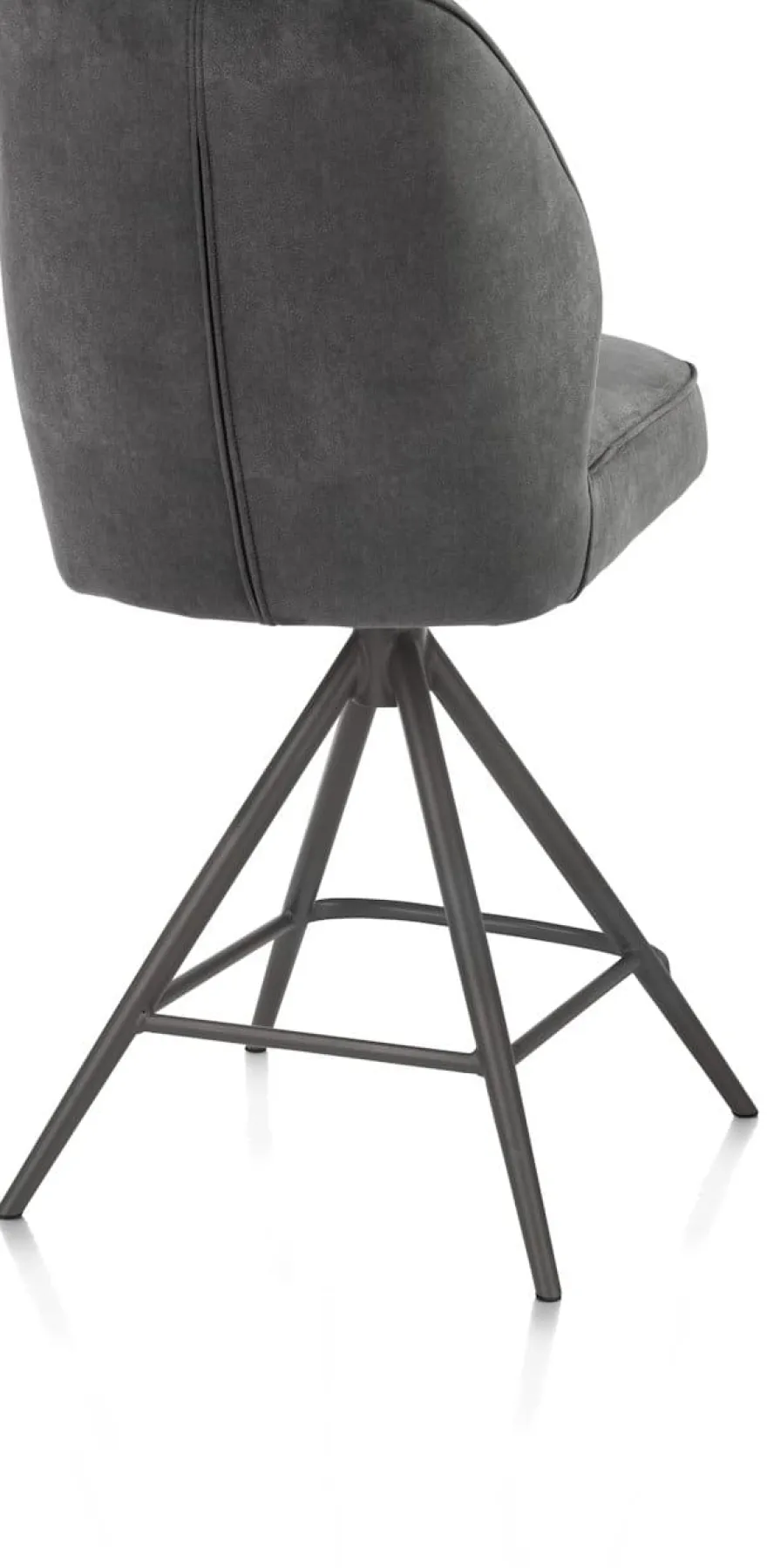 Bell, barstoel - grafiet frame - draaibaar - pocket - stof calabria - Antraciet