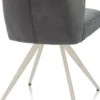 Bell, eetkamerstoel - creme frame - pocket - combi Calabria/Vada - Antraciet