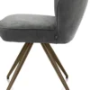 Bell, eetkamerstoel - steelbrown frame - pocket - stof Calabria - Antraciet