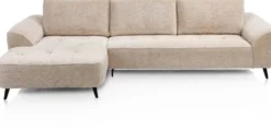 Belluno, hoekbank links - stof Derby - Beige