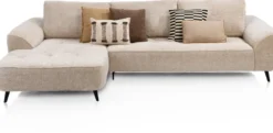 Belluno, hoekbank links - stof Derby - Beige
