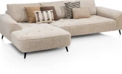 Belluno, hoekbank links - stof Derby - Beige