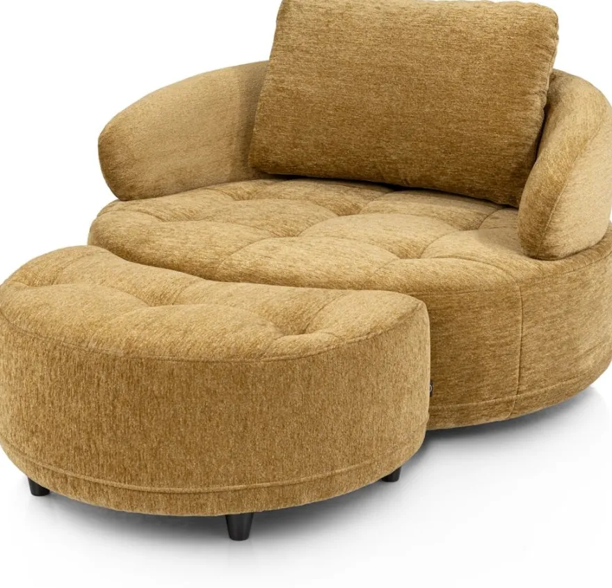 Borgia, draaifauteuil - rond 130 cm