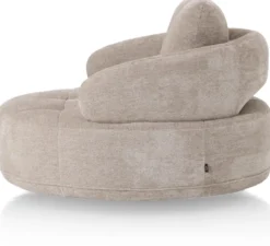 Borgia, draaifauteuil - rond 130 cm - Champagne