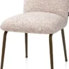 Bovina, eetkamerstoel - stof Luton + nosag - frame steelbrown - koper