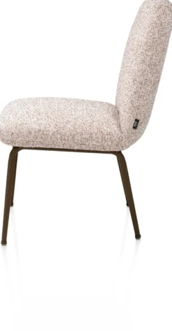 Bovina, eetkamerstoel - stof Luton + nosag - frame steelbrown - koper