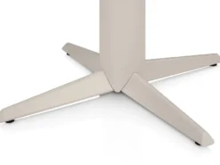 Caletta, bartafel rond 120 cm. - eiken blad - centrale teenpoot crème - Natural