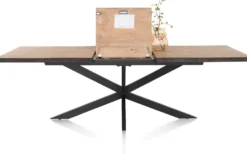Carreras, uitschuiftafel 190 (+ 60) x 100 cm