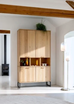 Castello, bergkast 123 cm - 4-deuren + 3-niches (+ LED)