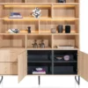 Castello, buffet 181 cm - 2-deuren + 2-laden + 9-niches (+ LED)