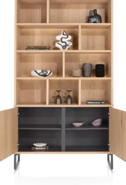 Castello, buffet 123 cm - 2-deuren + 9-niches (+ LED)