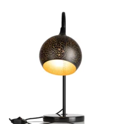 COCOmaison, Arjen tafellamp 1*E27 - Zwart/Goud