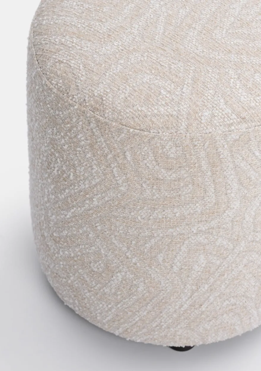 COCOmaison, BeautiQ - Sola poef - rond 42cm - Creme