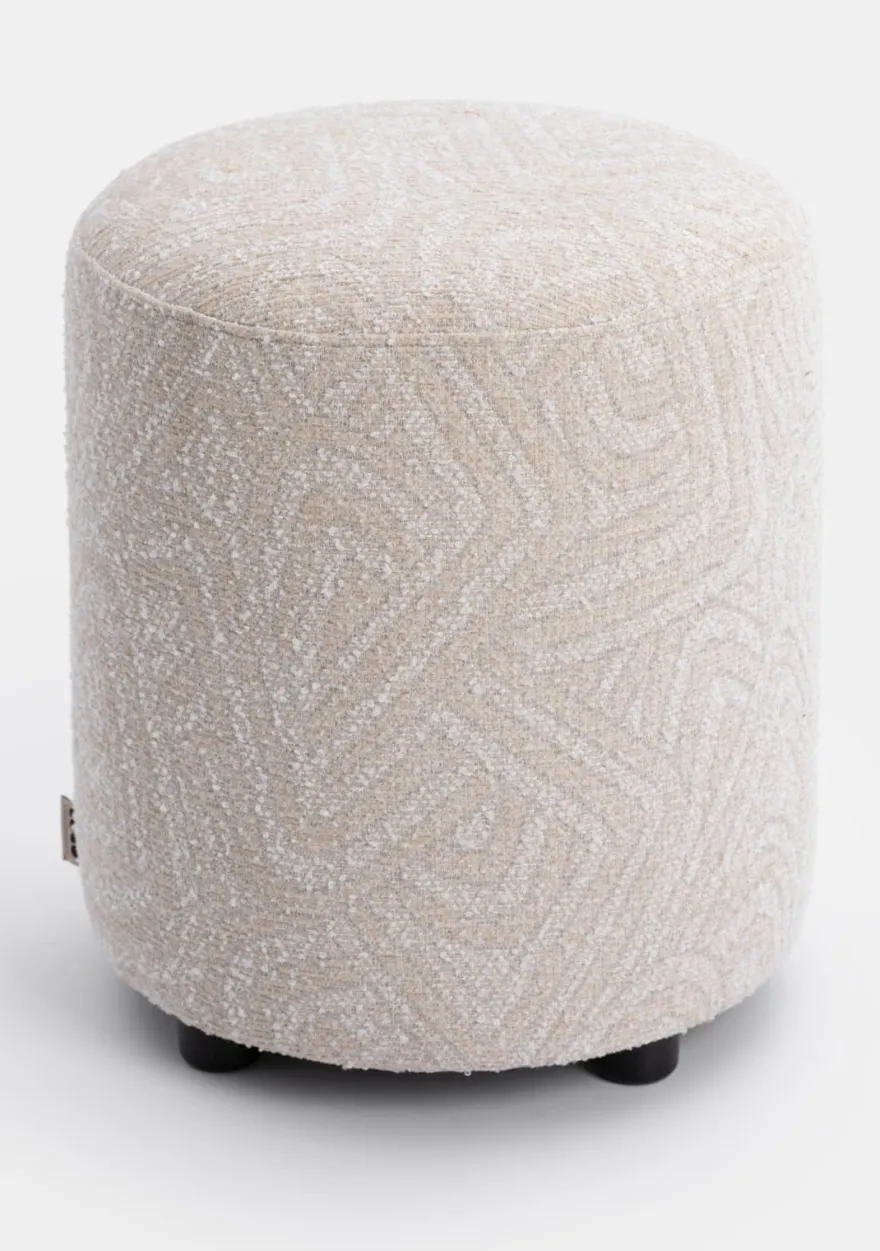 COCOmaison, BeautiQ - Sola poef - rond 42cm - Creme