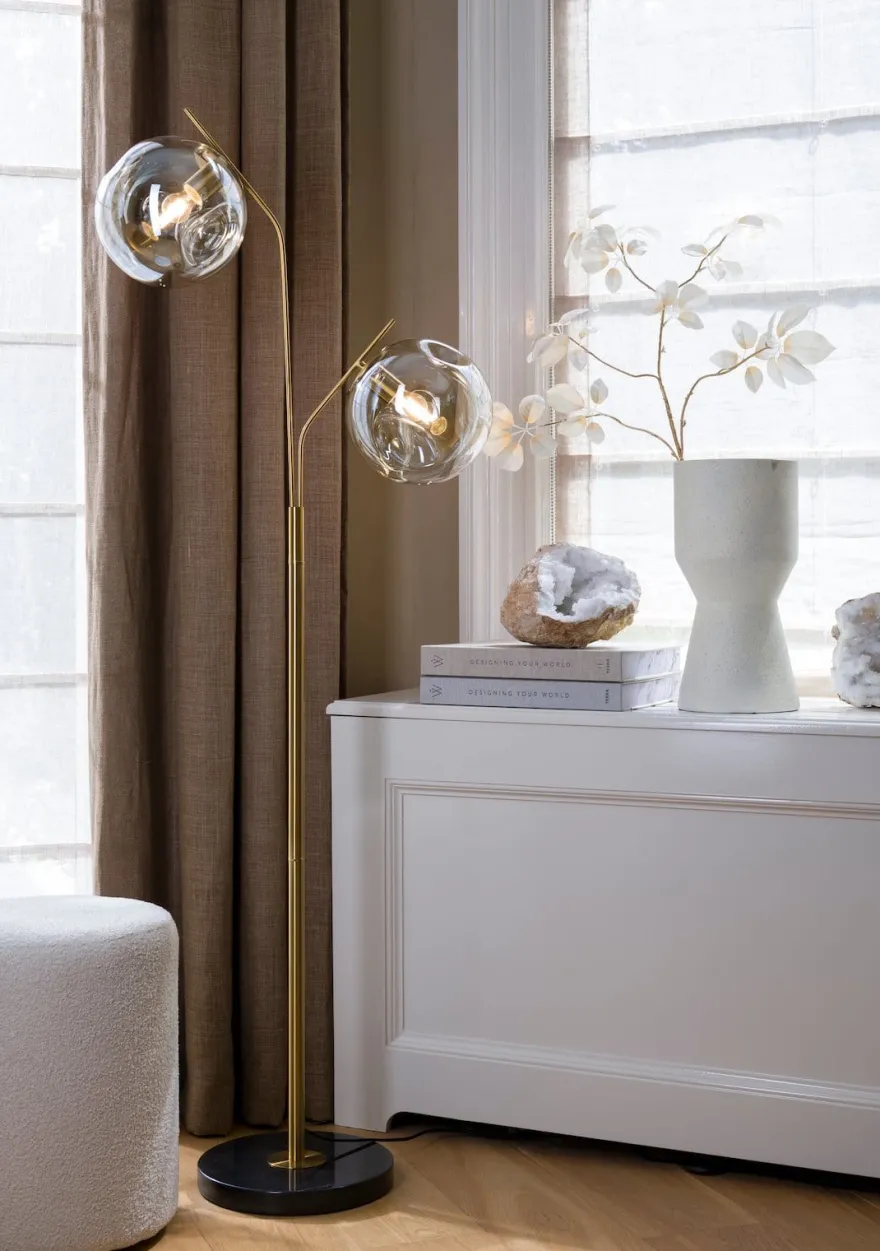 COCOmaison, Bo vloerlamp 2*E27 - Goud
