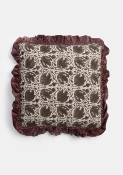 COCOmaison, Bregje kussen 45x45cm - Bordeaux
