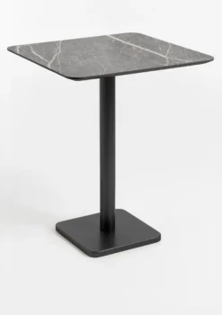 COCOmaison, Brest bartafel marble light grey 75x75cm - Zwart