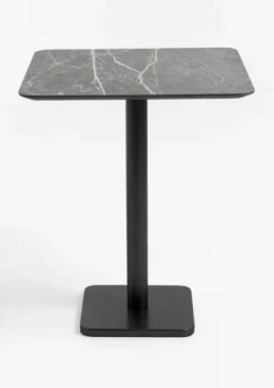 COCOmaison, Brest bartafel marble light grey 75x75cm - Zwart