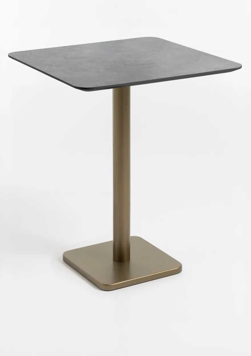 COCOmaison, Brest bartafel stone anthracite 75x75cm - Zwart
