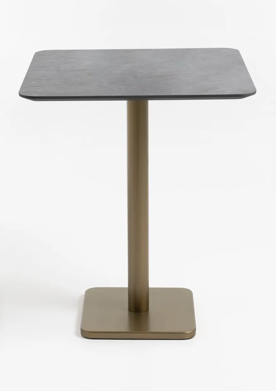 COCOmaison, Brest bartafel stone anthracite 75x75cm - Zwart