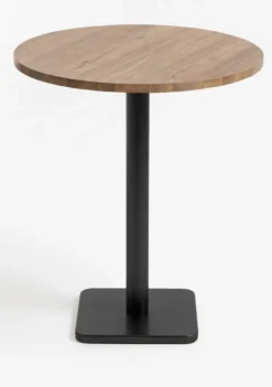 COCOmaison, Brest bartafel vintage oak D80cm - Zwart