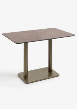 COCOmaison, Brest bistrotafel stone rust 120x75cm - Goud