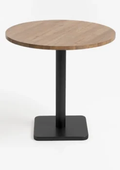COCOmaison, Brest bistrotafel vintage oak D80cm - zwart