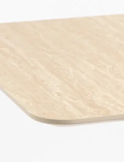 COCOmaison, Brest bistrotafel Travertine 75x75cm - zwart