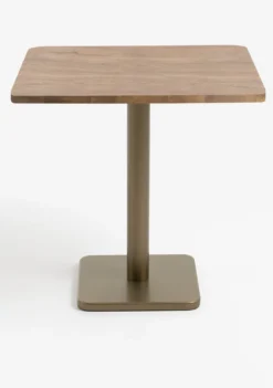 COCOmaison, Brest bistrotafel vintage oak 75x75cm - zwart