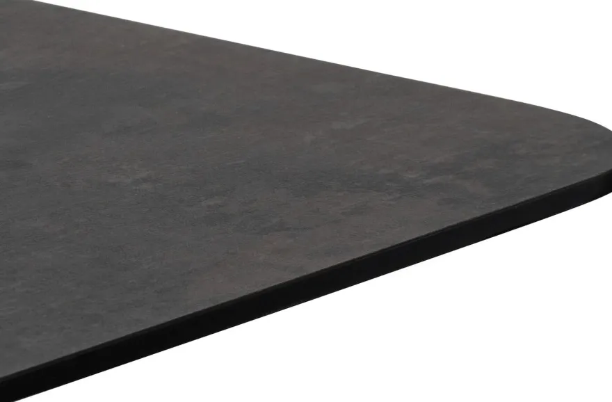 COCOmaison, Brest bistrotafel stone anthracite 75x75cm - zwart